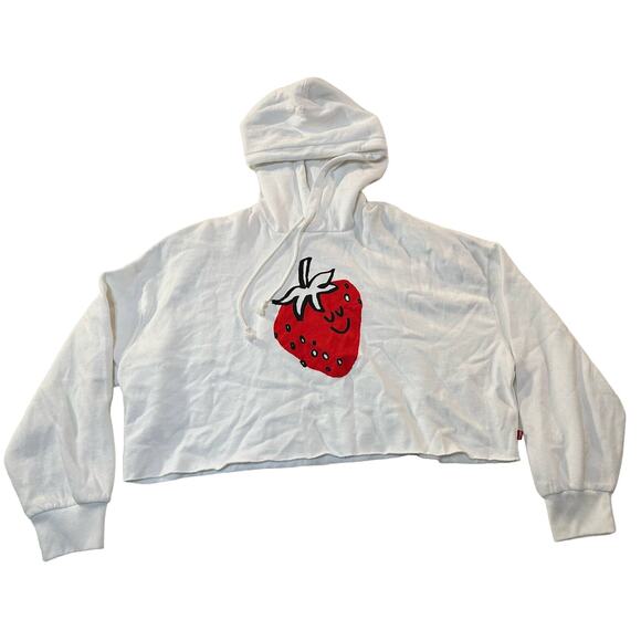 Levi's Strawberry Cropped Hoodie NWT - Picture 3 of 6